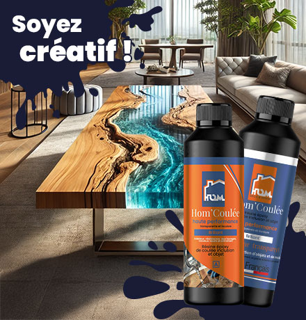 Résine époxy table rivière
